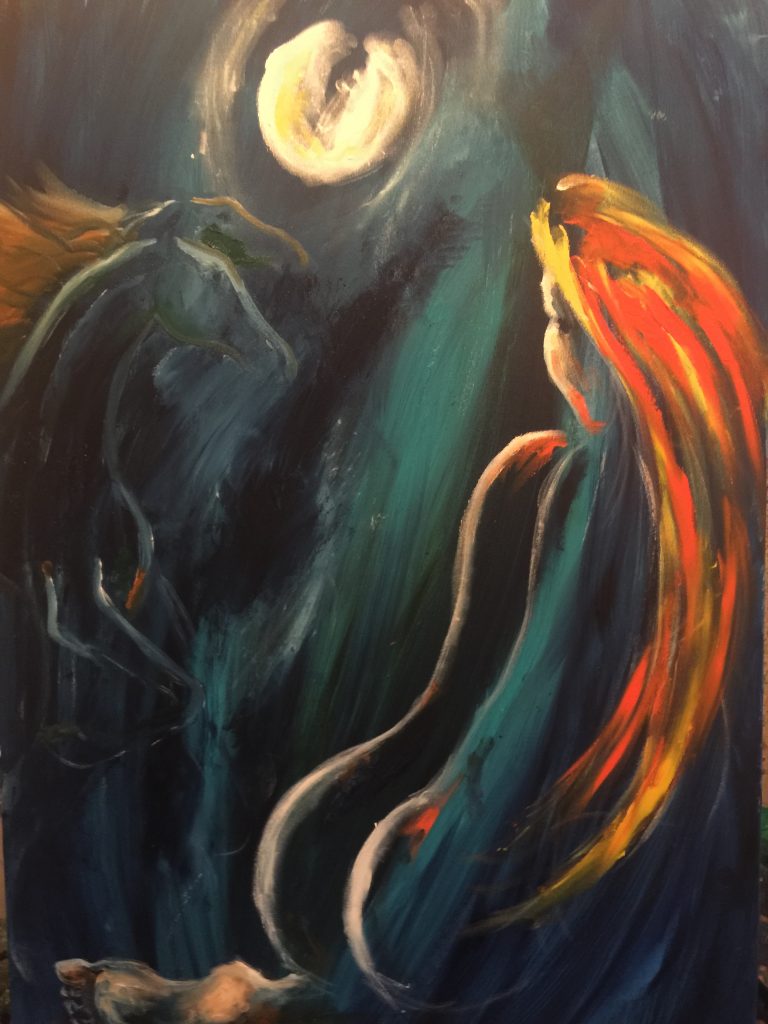 San-Punog-Neseca_-A-dream-of-a-Fill-Moon-2017-oil-on-canvas-100x70--768x1024 Dela i monografija Miše Mihajla Kravceva pred beogradskom publikom