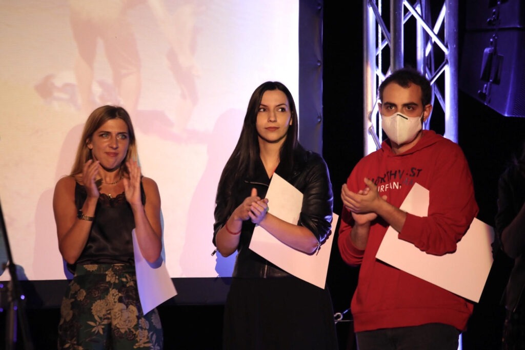 Stasa-Bukumirovic-Mina-Petrovic-i-Nikola-Stojanovic-1024x682 Završen Beldocs - pogledajte ko su dobitnici nagrada