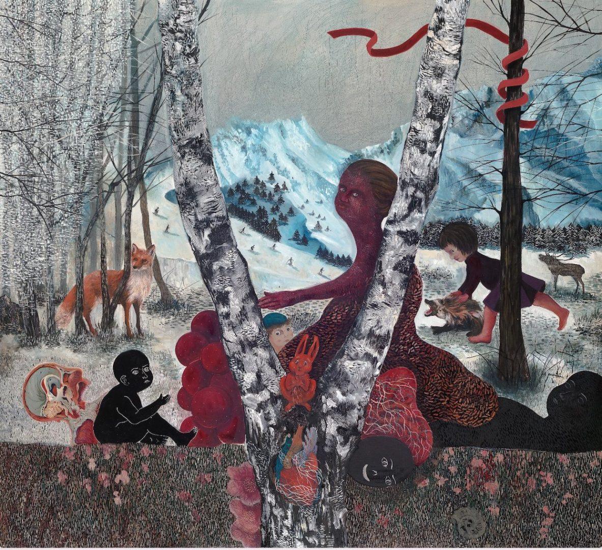 Carobni-breg-preliminarni-naslov-ulje-na-platnu-200x220-cm-2026-1183x1080 Kraj sveta i još jedan dan - izložba Kristine Pirković