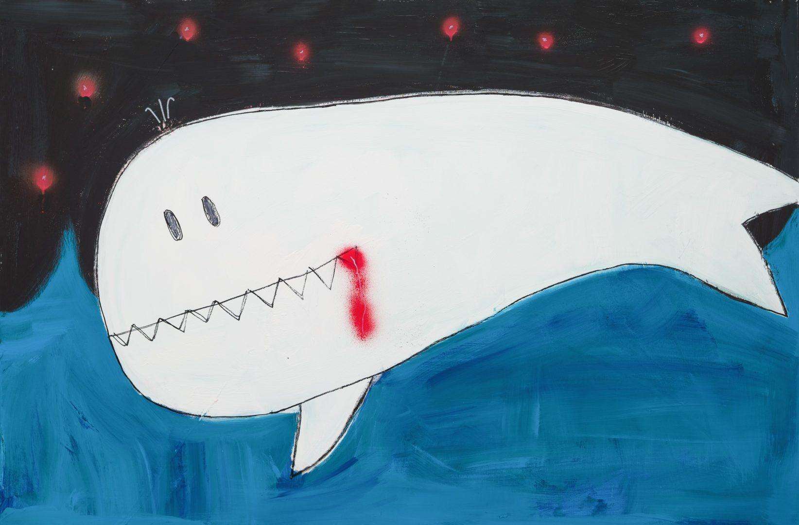 Andrej-Bjelic-BELO-KIT-KOJI-JE-POBELEO-ALI-NE-ZNA-ZASTO-1644x1080 Izložba Andreja Bjelića „Skoro letenje“ u Aleksić galeriji